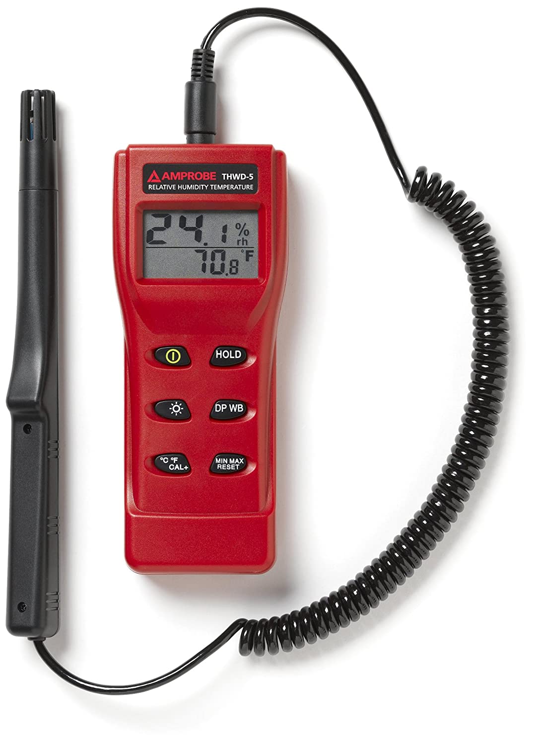 Amprobe THWD 5 Relative Humidity and Temperature Meter with Wet Bulb and Dew Point