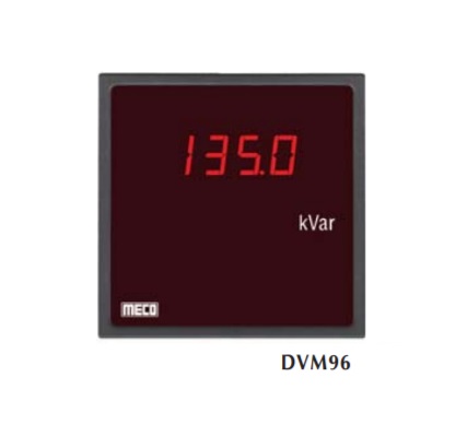 4Â½ Digit 1 Phase 1 Element 2Wire Varmeter TRMS DVM964511 (96X96mm) Range: 1A -  5A, 110 - 440V (Any One Only) With Auxiliary Power Supply 110V AC