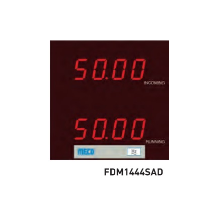 4 Digit Double Frequency Meters FDM1444AD (144X144mm) Input Range: 40-99.99Hz With Auxiliary Self Powered 110-230V AC