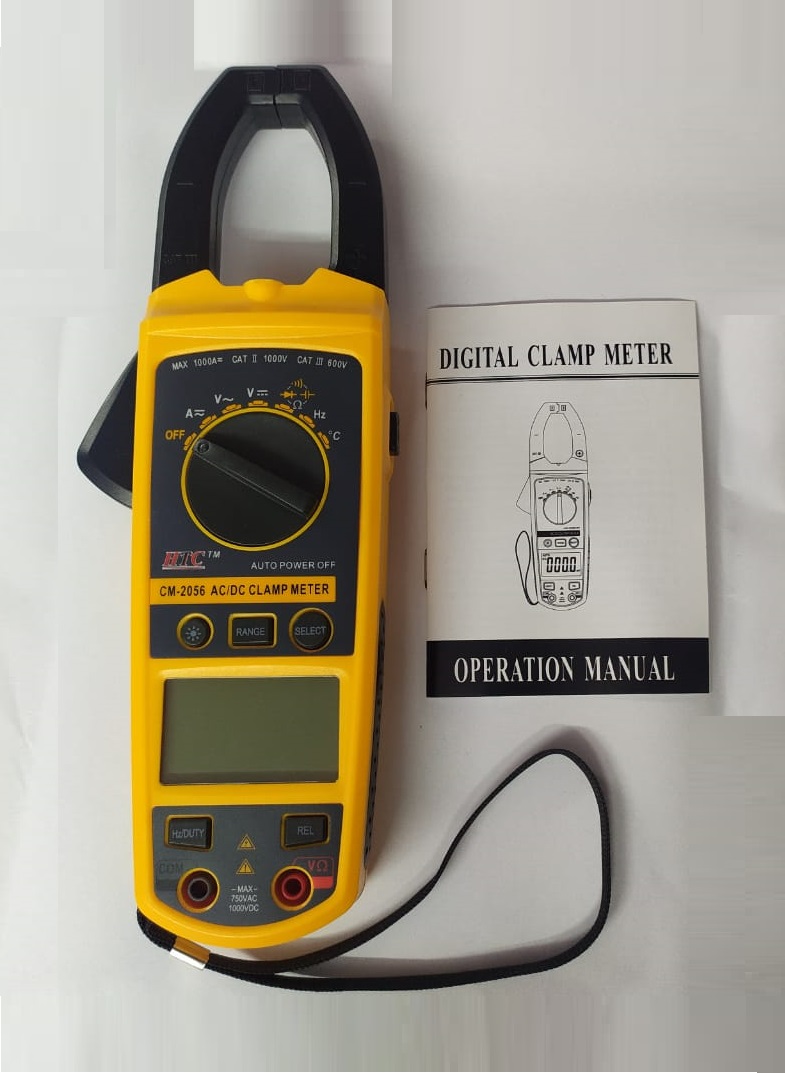 HTC CM-2056 1000A AC/DC Clamp Meter with Temp. & Frequency