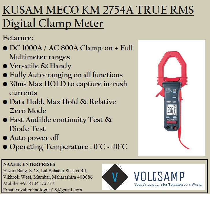 KUSAM MECO KM 2754A TRUE RMS Digital Clamp Meter