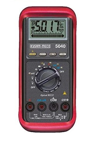 Kusam Meco KM 5040 3 4/5 DIGIT 5000 Counts Digital Multimeter With Analog Bar Graph & RS232 Computer Interface