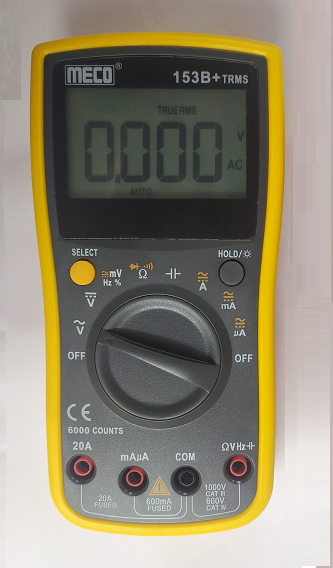 MECO 153B+ 3 Digit 6000 Count TRMS Autoranging Digital Multimeter