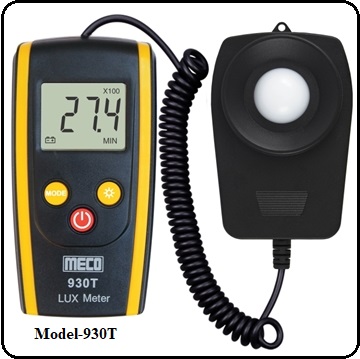 MECO 930T Digital LUX Meter (with Flexible Cord Sensor)