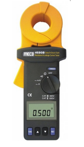 MECO 4680B Clamp - On Earth / Ground Resistance and Leakage Current Tester
