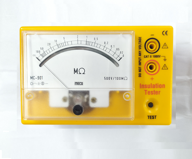 MECO MC901BA 0-20MÎ© Analog Insulation Tester with Battery Adaptor