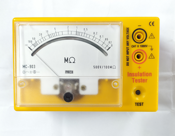 MECO MC903BA 0-100MÎ©  Analog Insulation Tester with Battery Adaptor
