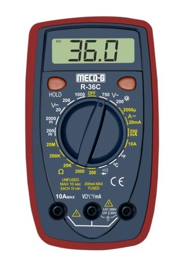 MECO-G, R-36C 3Â½ Digit 2000 Counts Digital Multimeter