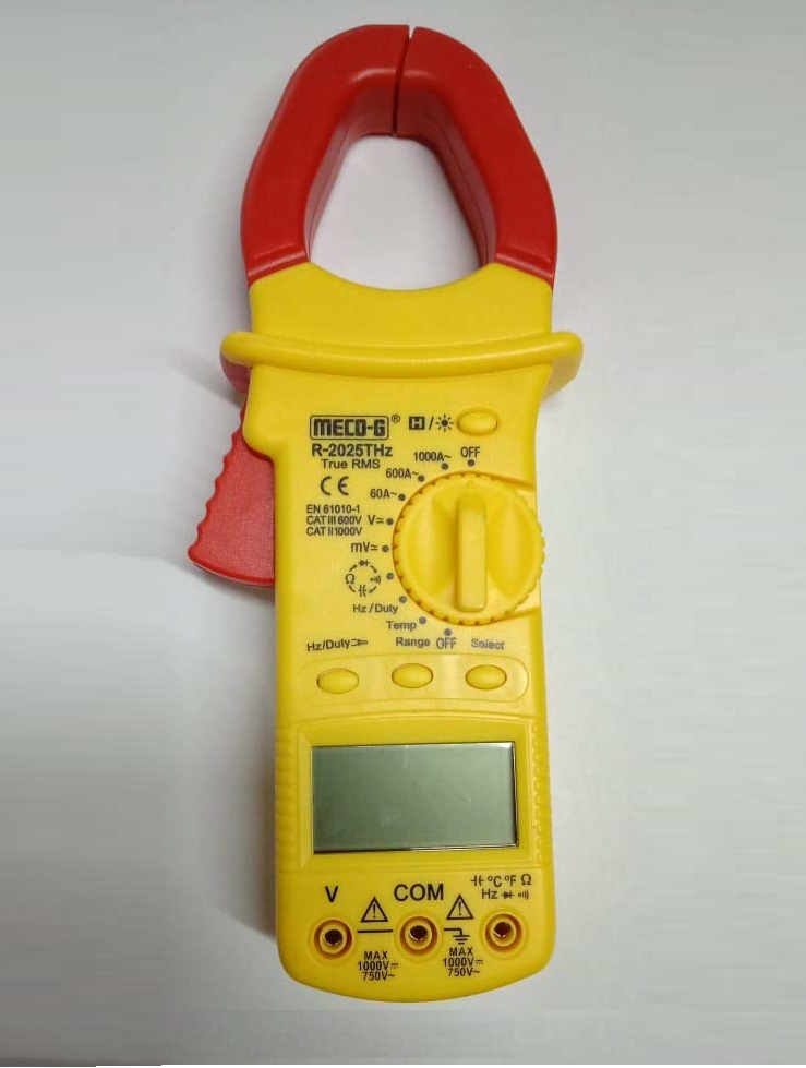 MECO-G,R-2025THz, 6000 Counts 1000A AC Digital Auto-Ranging ClampMeter (Trms)