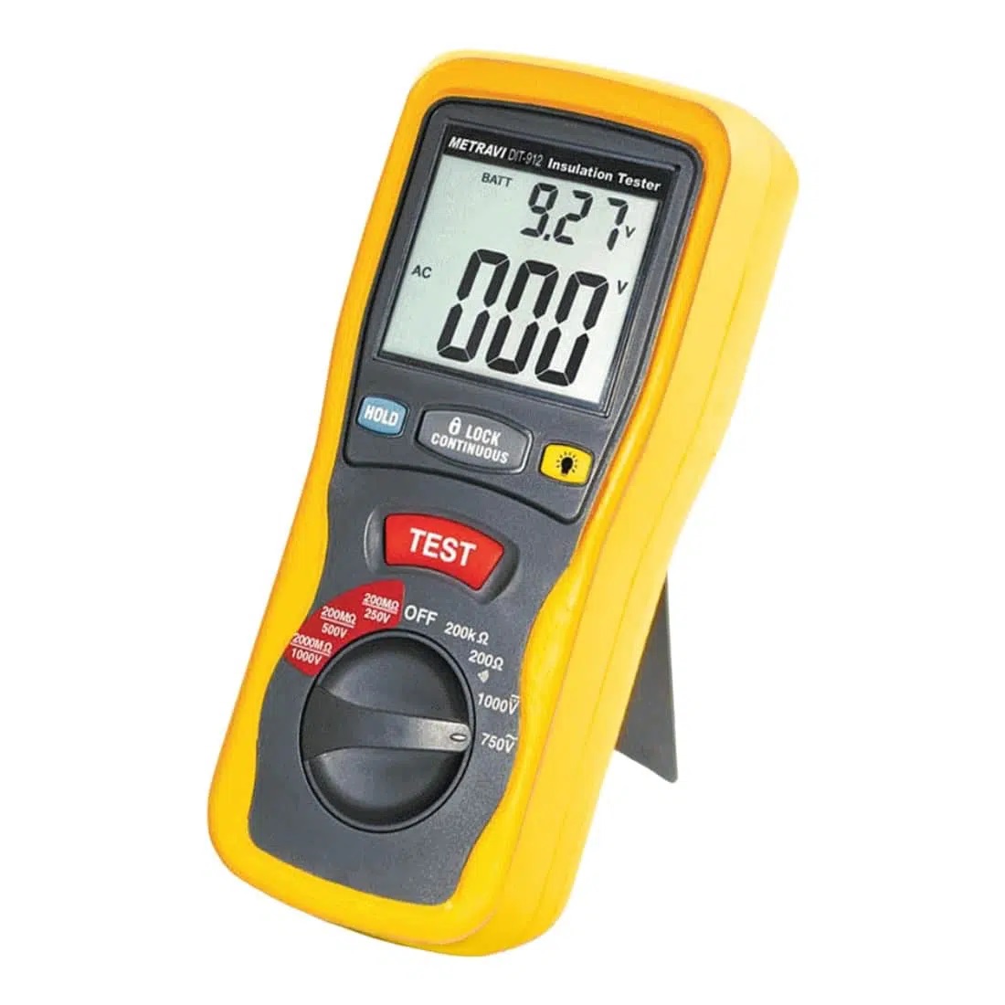 Metravi DIT-912 Fully-protected Digital Insulation Tester with Analogue Bargraph