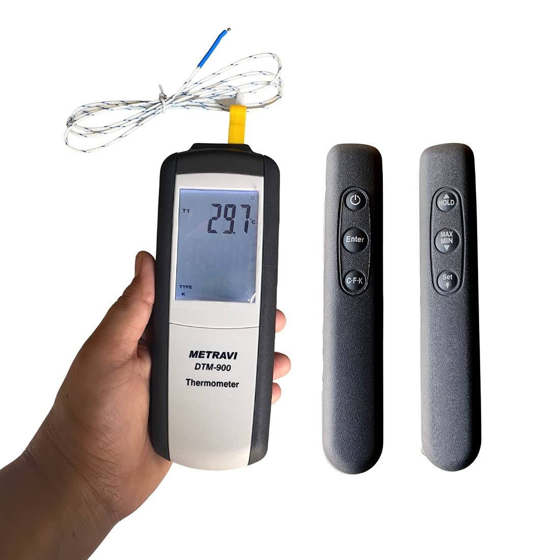 Metravi DTM-900 Contact-type Digital Thermometer for K & J Type Thermocouples