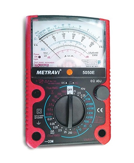 Metravi 5050E Analogue TRMS Multimeter with Overload Protection
