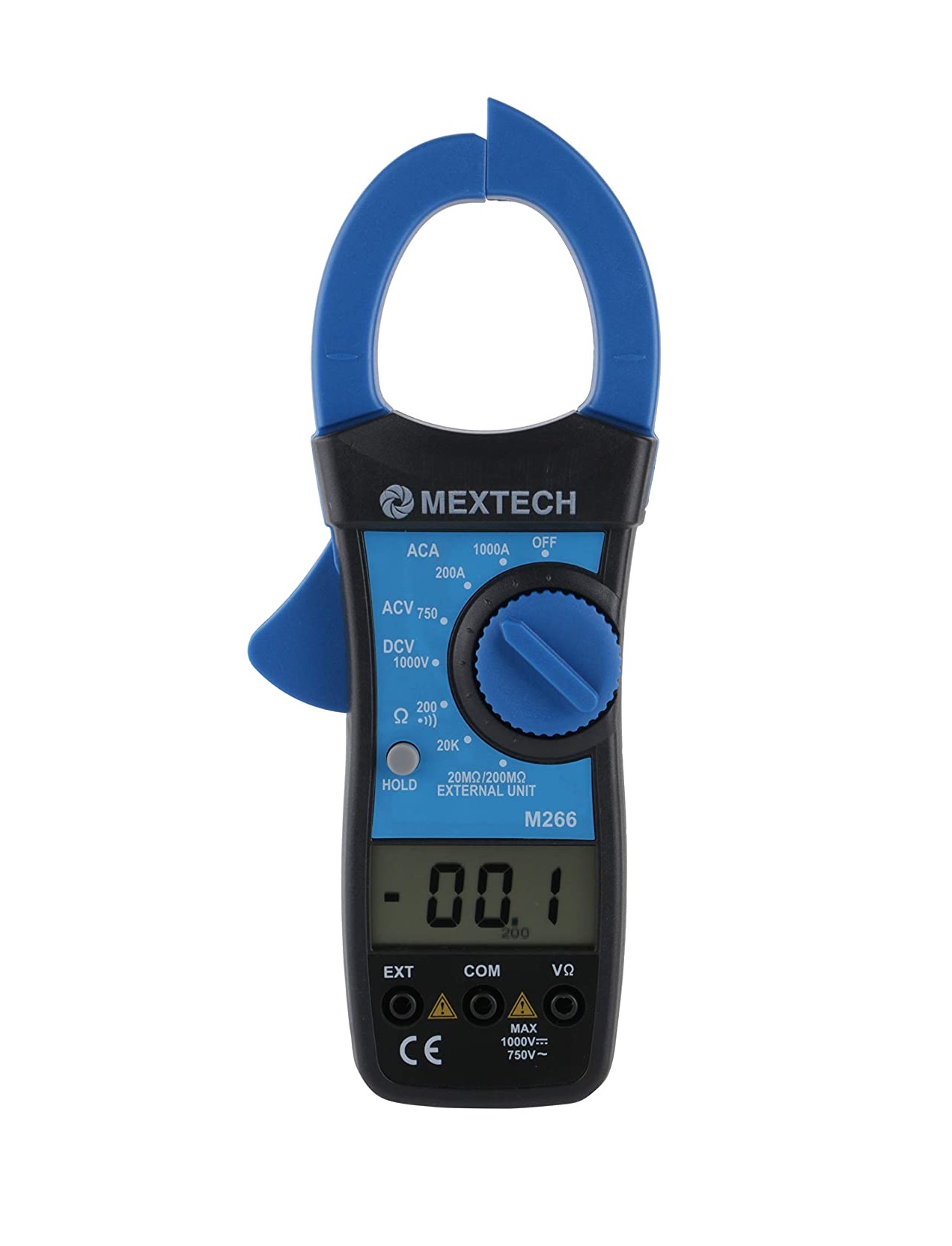 Mextech M266 3Â½ 2000 Counts Digits 1000A AC Digital Clamp Meter