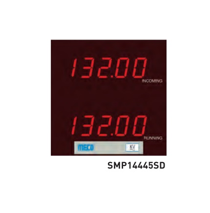 4Â½ Digit 19999 Count LED Display TRMS SMP14445SD (144X144mm) Double Zero Supp. Range: 4 - 20mA or 1 - 5V DC (Any One) With Auxiliary Power 85-265V AC/DC