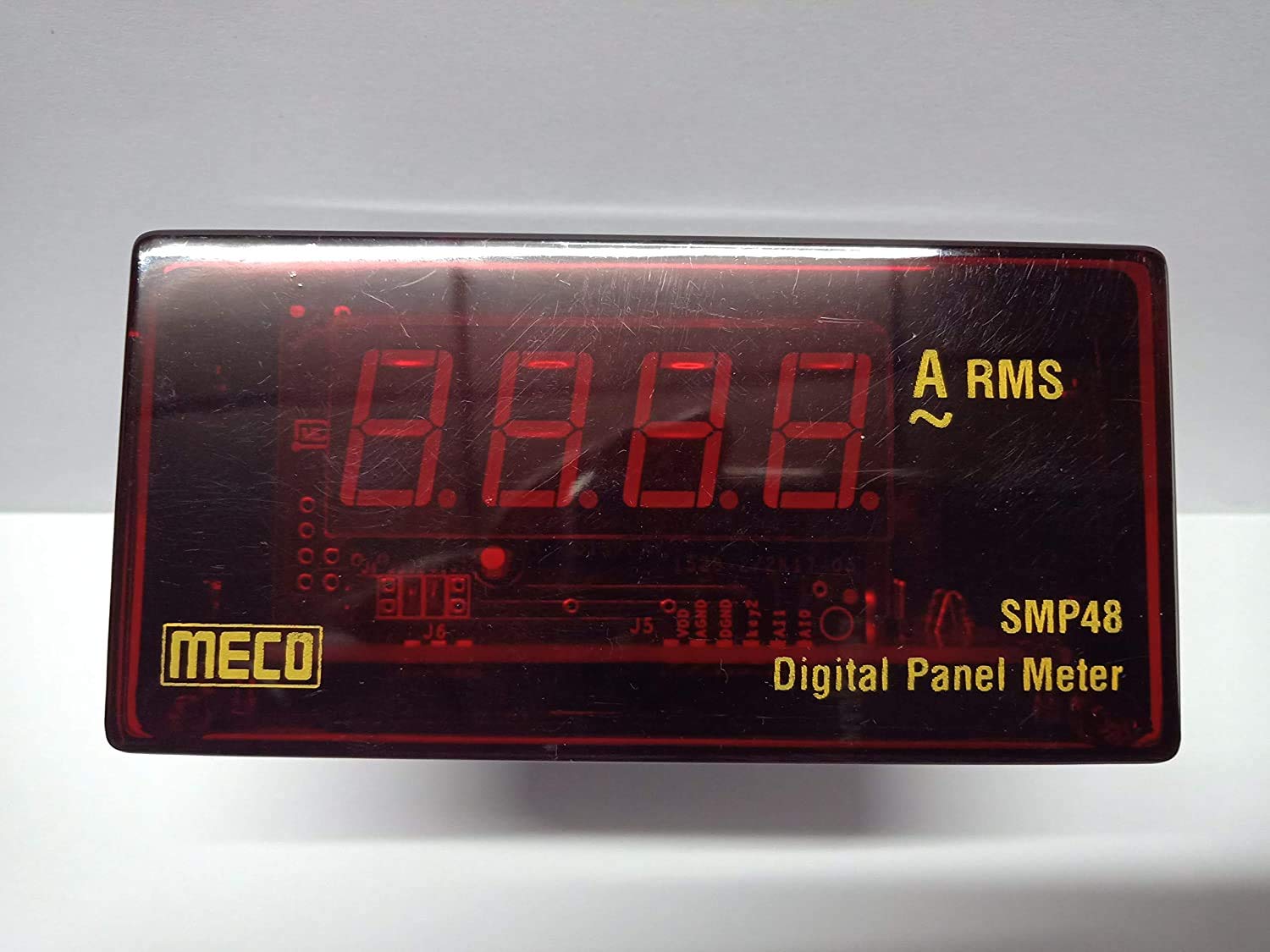 Meco Digital Panel Meter; SMP-48; 0-5 A AC RS - RESCALEABLE AMP METER TO BE WITH EXTERNAL CT RANGE 50/5 to 9000/5