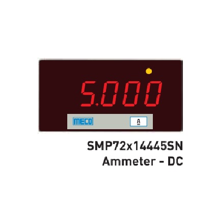 4Â½ Digit Programmable Ammeters TRMS SMP72X14445SN (72X144mm) Ammeters Range: 0-200mA DC With Auxiliary Power 85-265V AC/DC