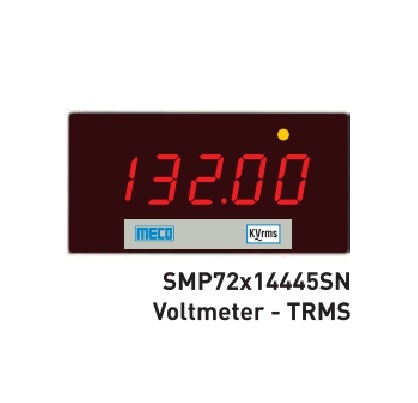 4Â½ Digit Programmable Voltmeters TRMS SMP72X14445SN (72X144mm) Voltmeters Range: 0-750V AC With Auxiliary Power 85-265V AC/DC