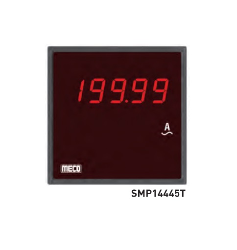 4Â½ Digit 19999 Count LED Display Voltmeter TRMS SMP72X14445T (72X144mm) Voltmeter Range: 0-5A With Auxiliary Power 85-265V AC/DC