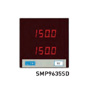 4Â½ Digit 19999 Count LED Display Voltmeter TRMS SMP96x28845 (96x288mm) Voltmeter Range: 0-200mV DC With Auxiliary Power 85-265V AC/DC