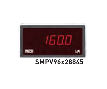 4Â½ Digits 19999 Counts 3 Phase 2 Element 3Wire Wattmeter TRMS SMPV96x2884533 (96X288mm) (with External Transducer)Range: 110 - 440V (P - P)With Auxiliary Power Supply 85-265 AC  (Any One Only)