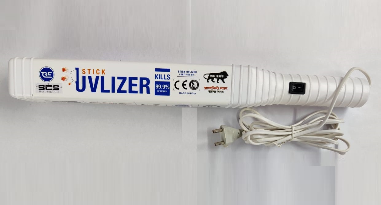 UV-C Light Sanitizing/Sterilizing Wand Kills up to 99.9% of Harmful Bacteria, Virus, Germs, Allergens & Molds UV-C Sterilization Stick (White)